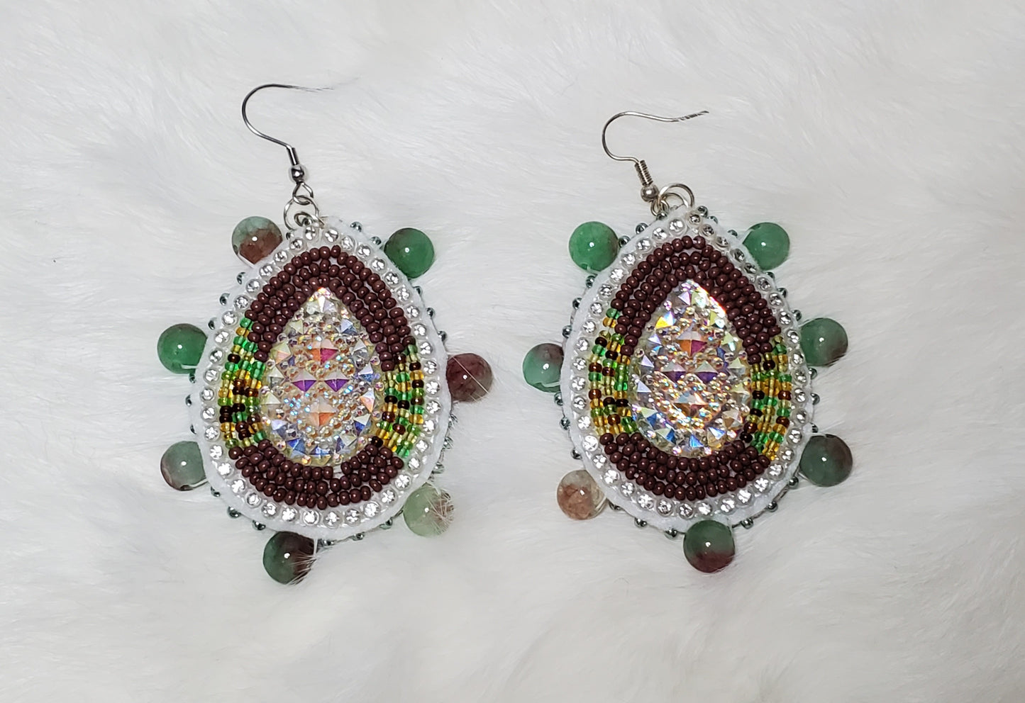 Watermelon Tourmaline Teardrops