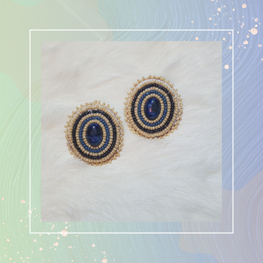 Lapis Luzis Stone Studs